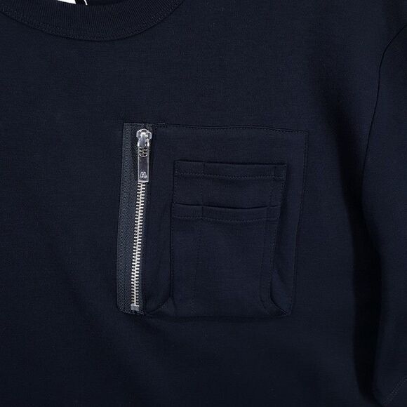 HELMUT LANG Shirt Mens Medium Black Crew Utility Pocket Tee T-Shirt $225 - Picture 2 of 6